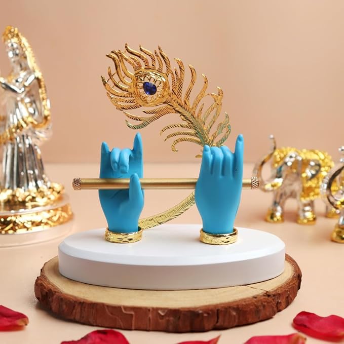 Krishna Hand with Flute - 4 Inch