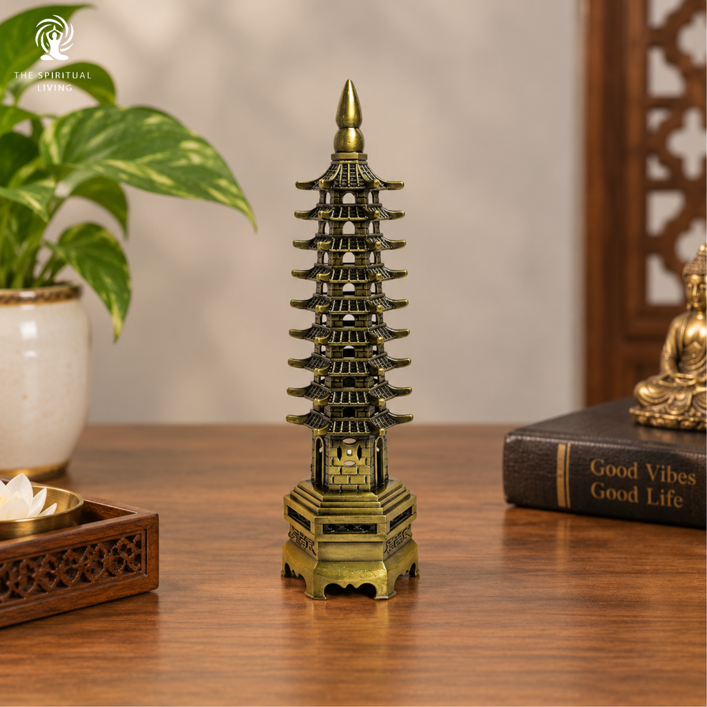 Brass Education Pagoda Tower - 7 Inch