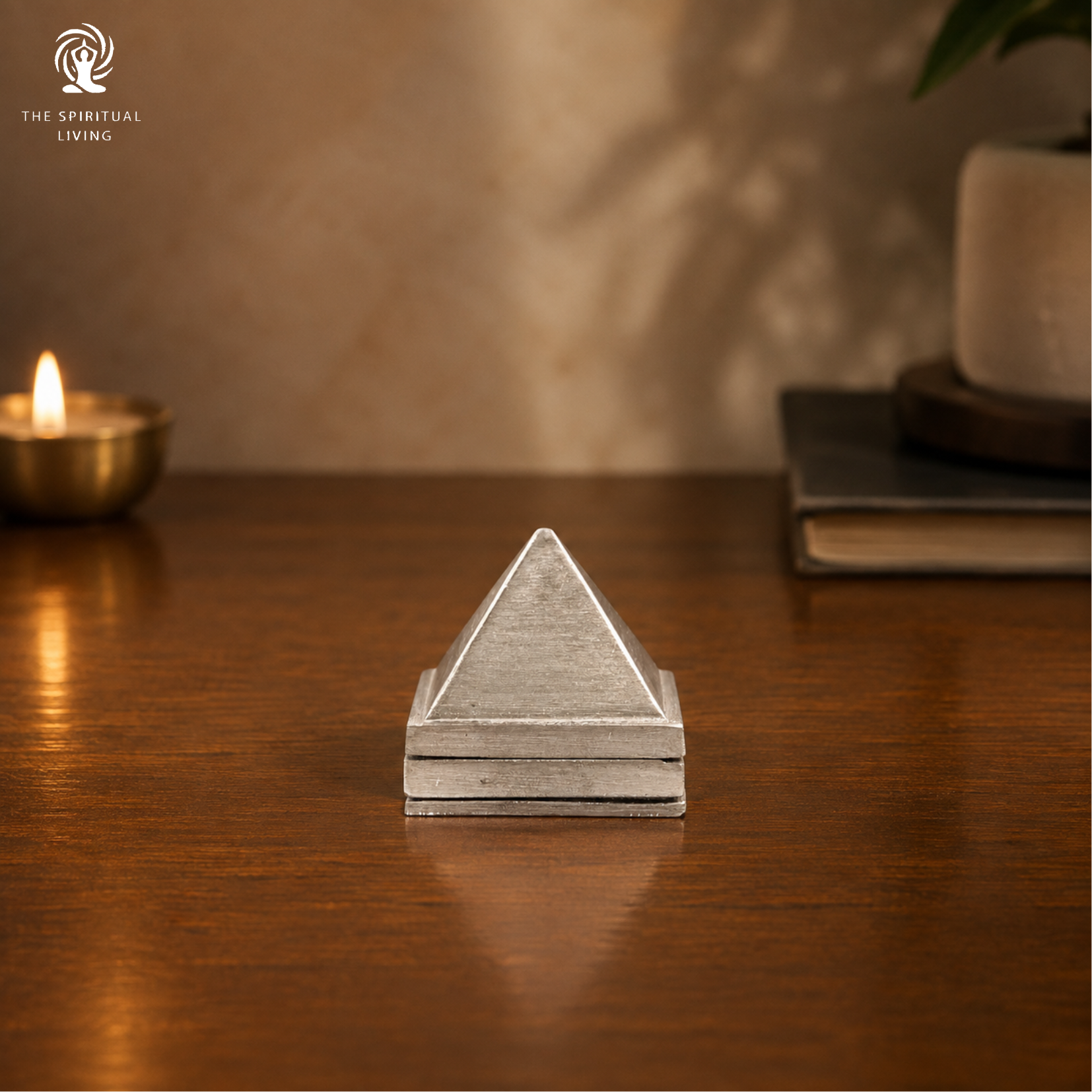 Zinc Pyramid Set of 3 | 1.5 Inch | North East Direction