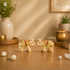 Elephant Statue for Good Luck - 3.5 Inch - 2 Pcs