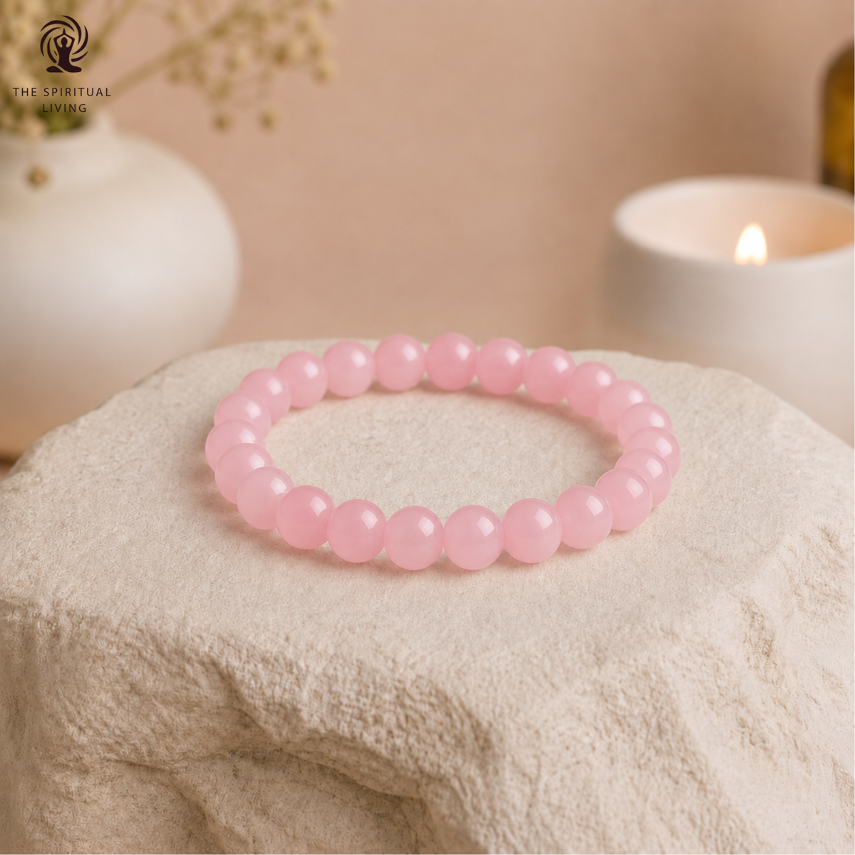 Healing Crystal Bracelets | Rose Quartz Bracelet | 8 MM | Men & Women |