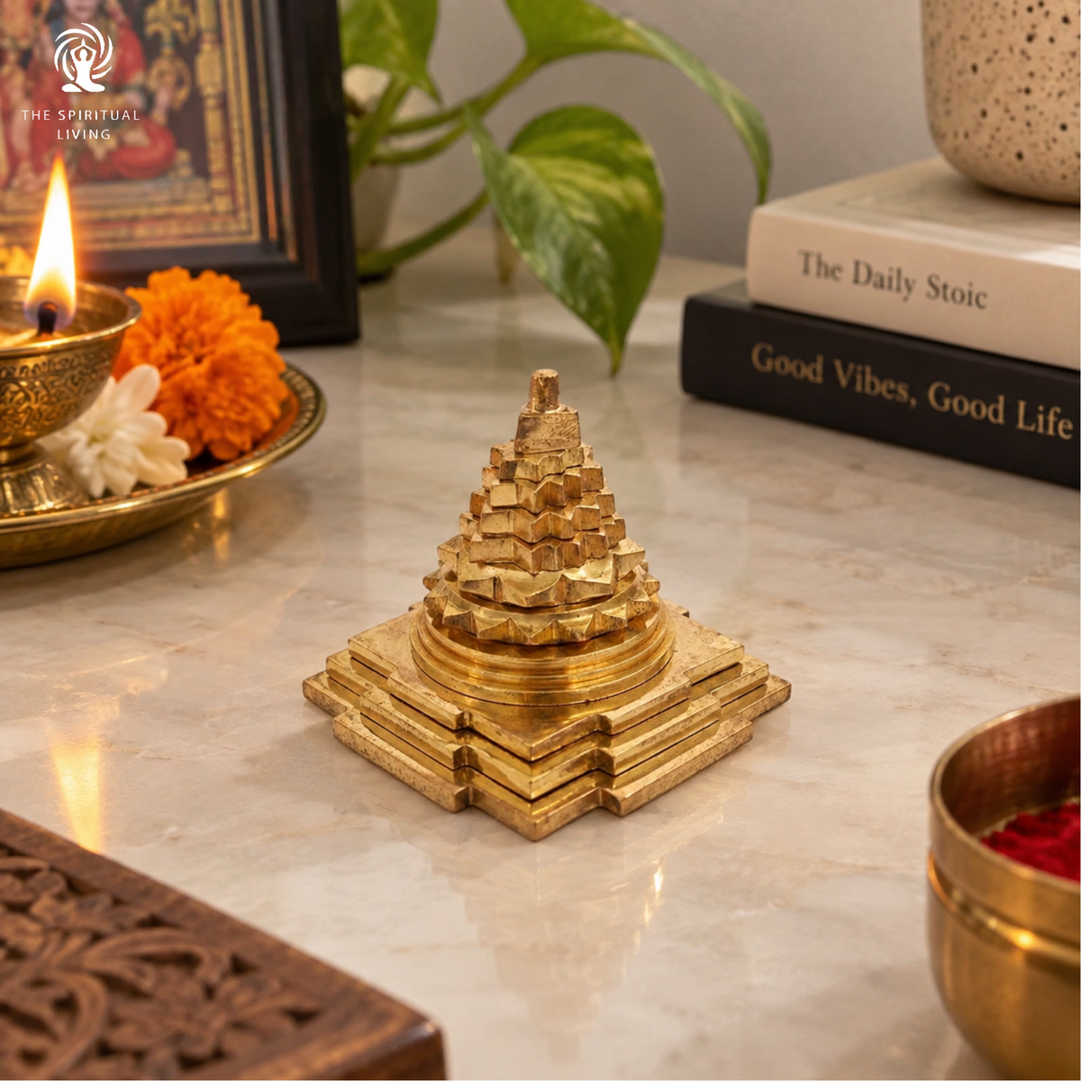 Brass Ashtadhatu Meru Shree Yantra