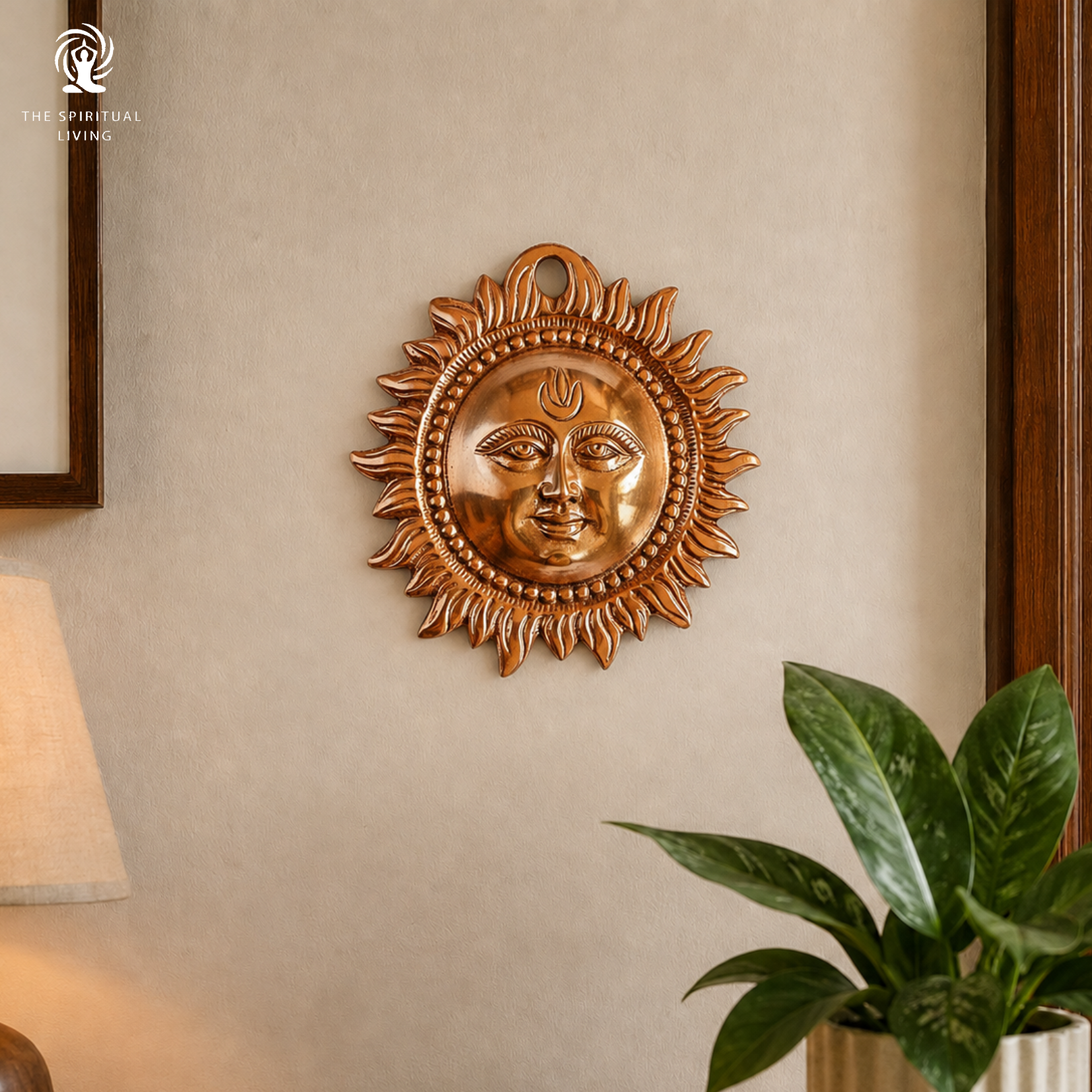Copper Sun God Wall Hanging | 6 Inch | Wall Art Decor |
