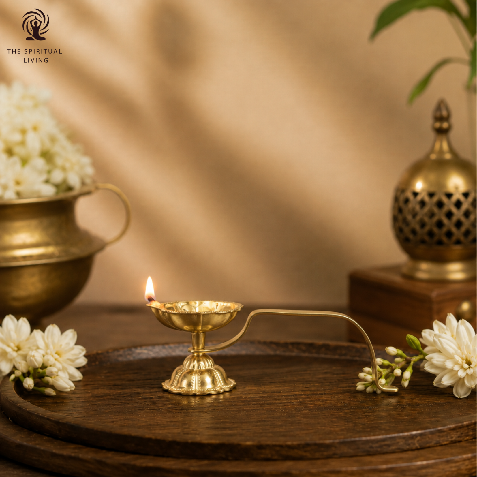 Aarti Diya with Handle | 6 Inch