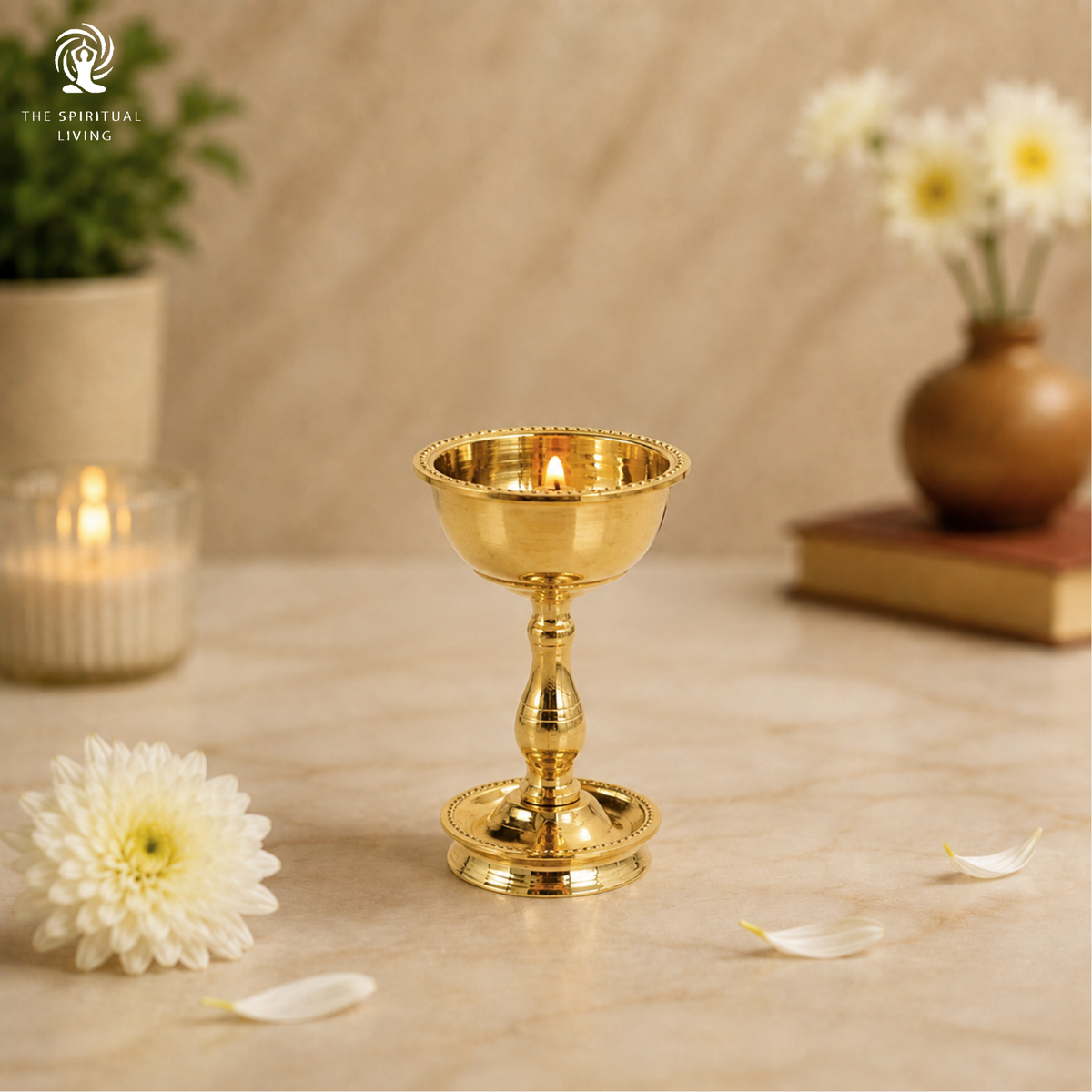 Brass Udupi Nanda Akhand Jyoth Diya | Home Decor | Diwali Special | Housewarming Gift | Kuthu Vikkalu |