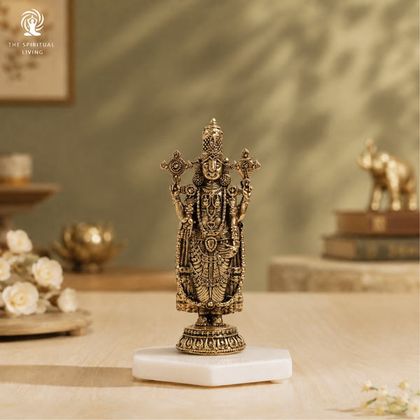 Brass Balaji Idol - 4 Inch