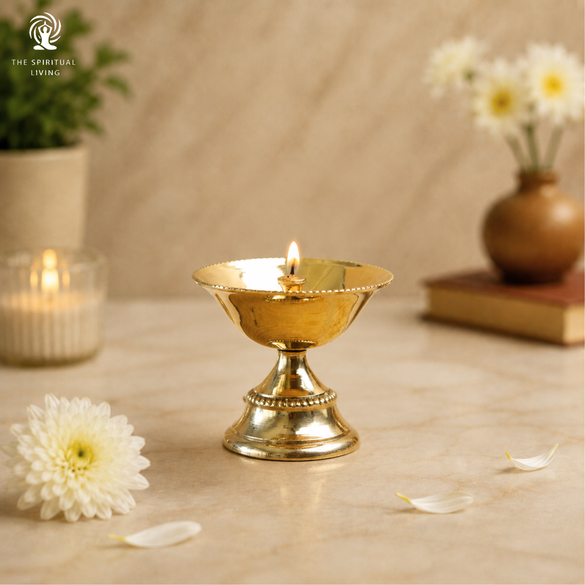 Brass Diya for Pooja - 3 Inch