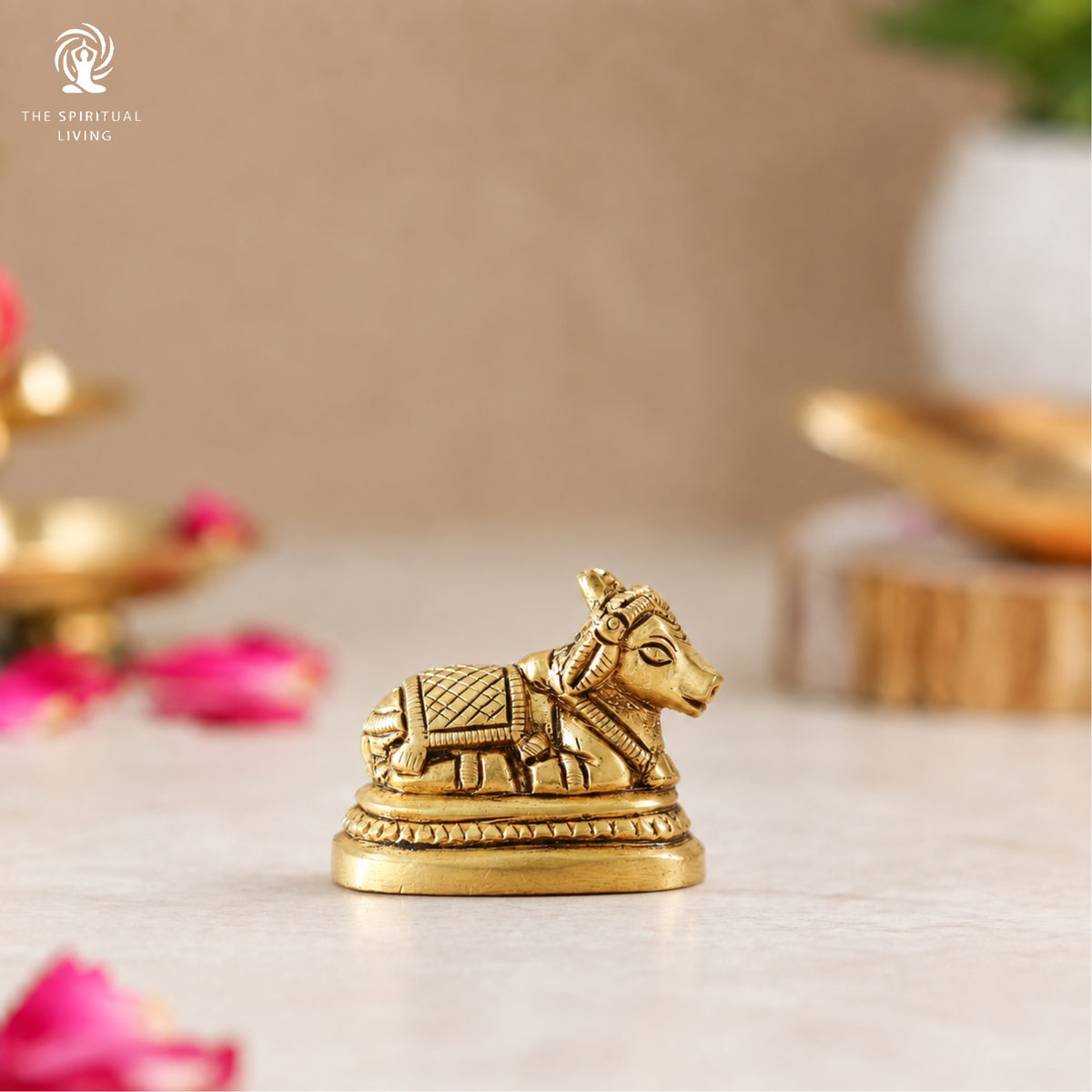 Nandi Idol Small Size | 4.5 Cm | Brass Murti | नंदी | Bull | Vastu | Ideal for Gifting | Nandi for Shivling | Miniature |