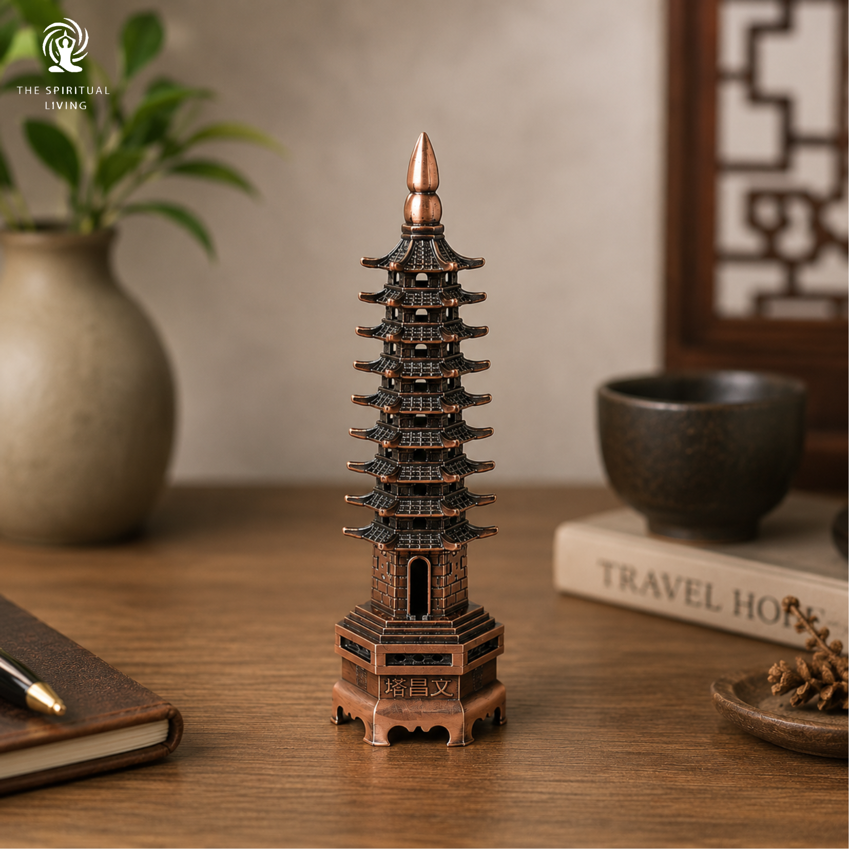 Copper 9 Layers Pagoda Tower - 5 Inch