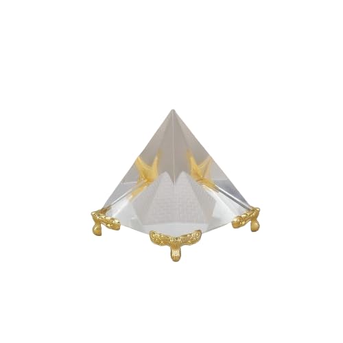 Crystal Quartz Pyramid with Stand