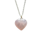 Rose Quartz Heart Crystal Pendant