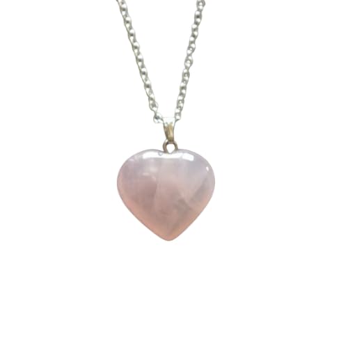 Rose Quartz Heart Crystal Pendant