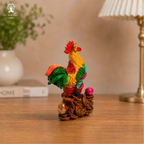 Wishfulfilling Multicolor Rooster Figurine