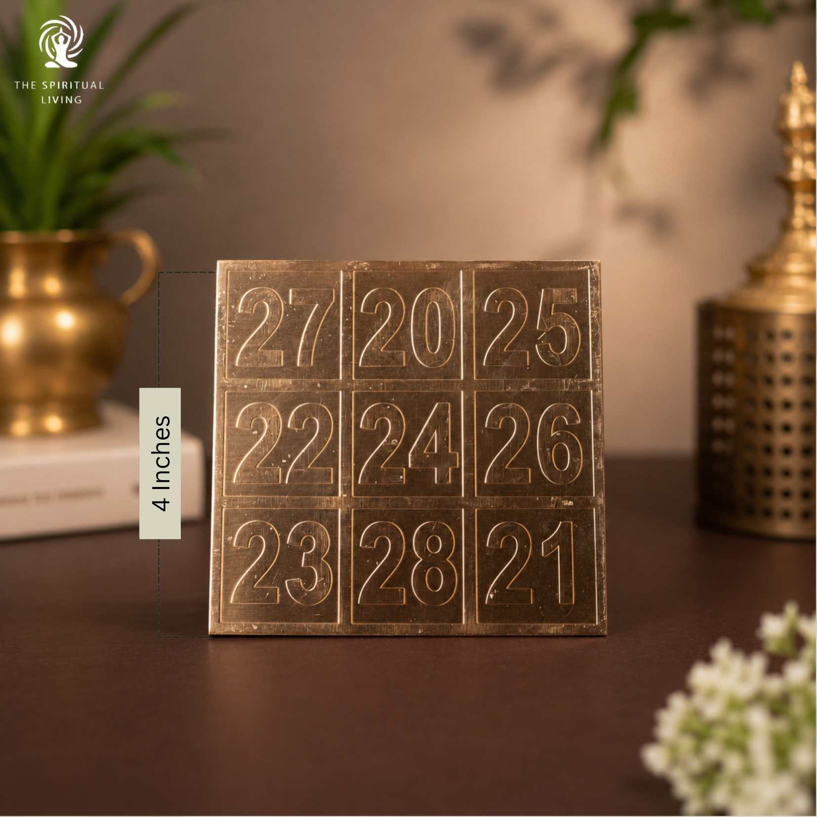 Copper Kuber Yantra - 4 Inch