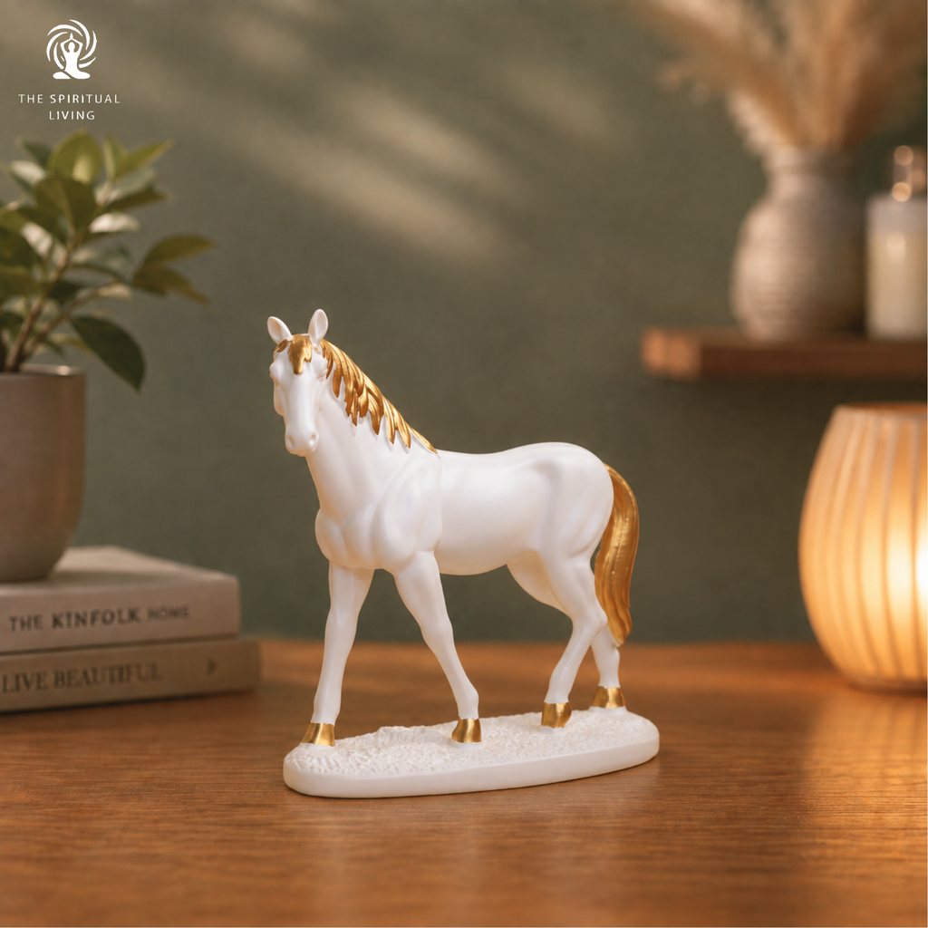 Horse Statue | 4.5 Inch | Showpiece for Home Decor | Feng Shui Items |