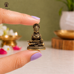 Small Brass Maa Annapurna Minature Idol | 1 Inch |  Car Dashboard | Pooja Room |