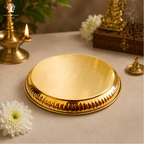 Pooja Aarti Thali (Brass) 8 inch