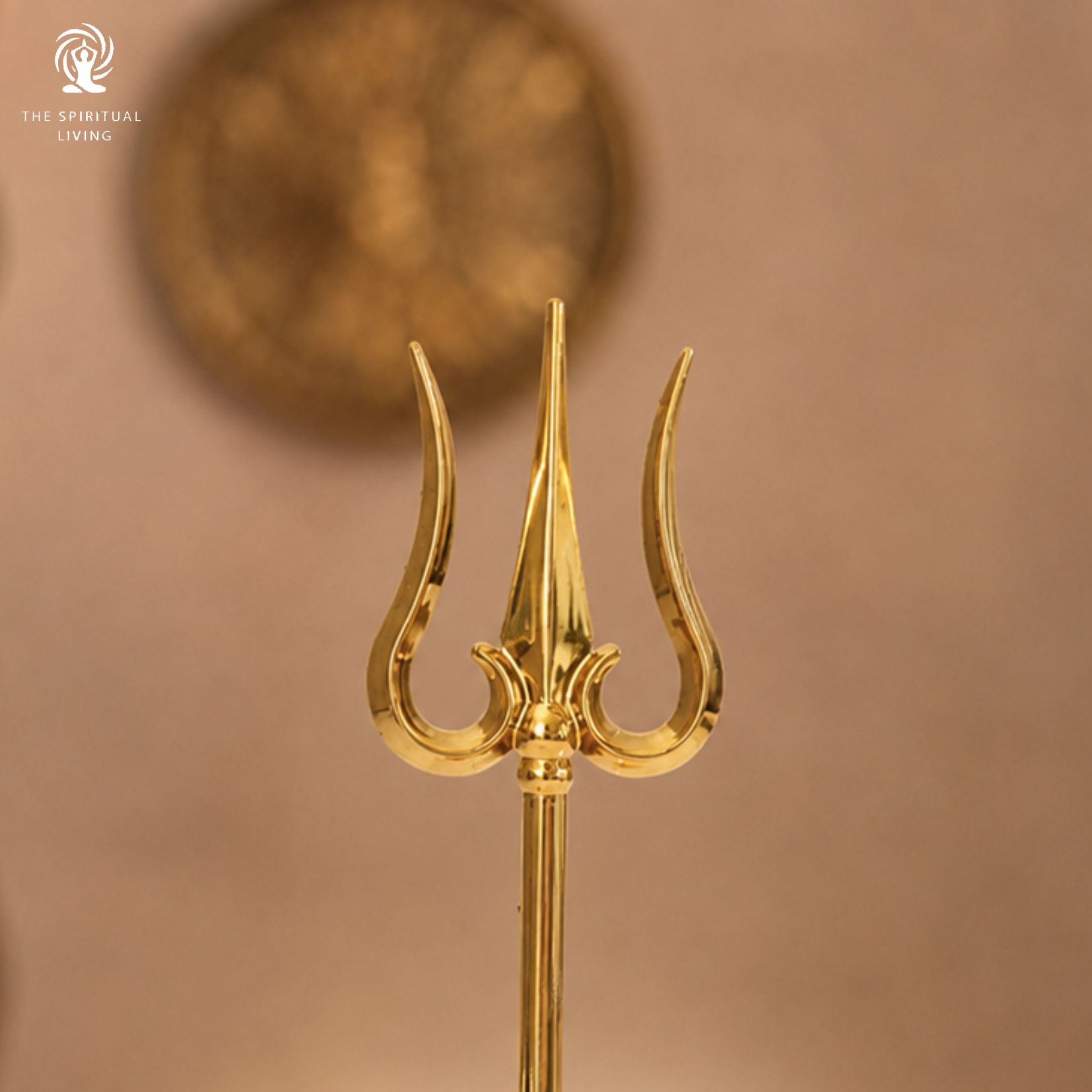 Zinc Trishul Stand - 6 Inch