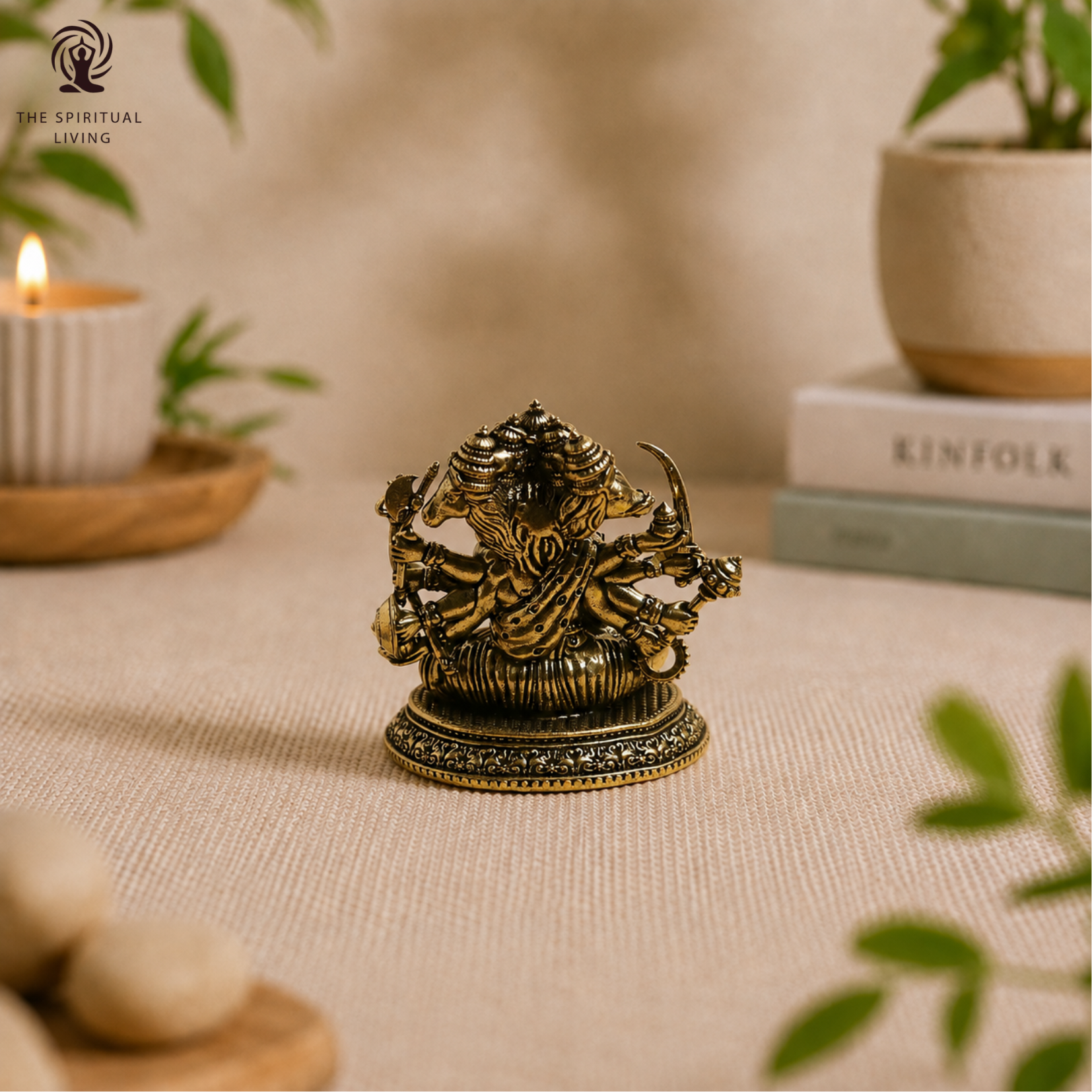 Brass Panchmukhi Hanuman Ji Ki Murti | 3 Inch |