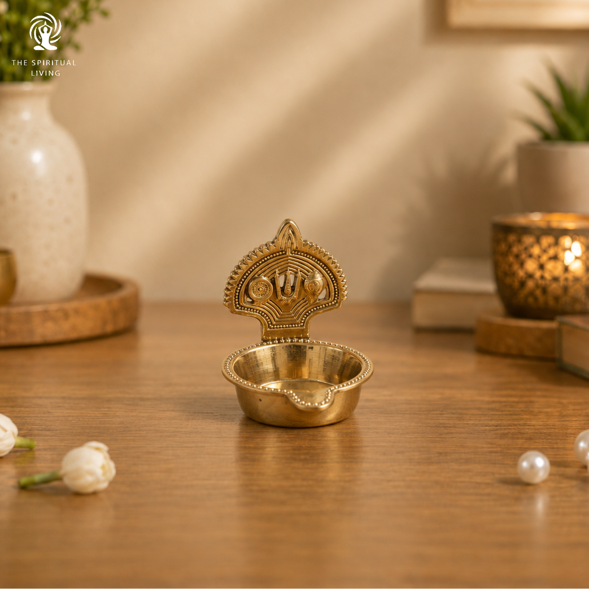 Shank Chakra Diya - 3 Inch