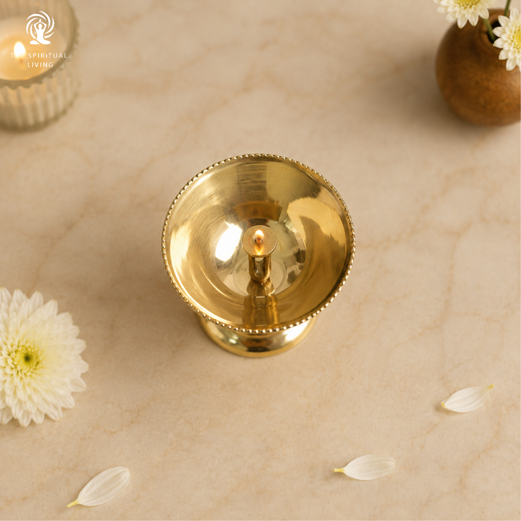 Brass Diya for Pooja - 3 Inch