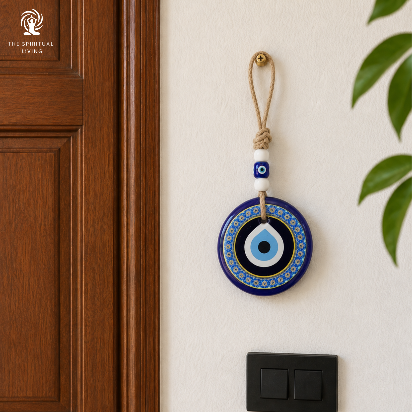 Evil Eye Hanging for Home Entrance - 8 Inch