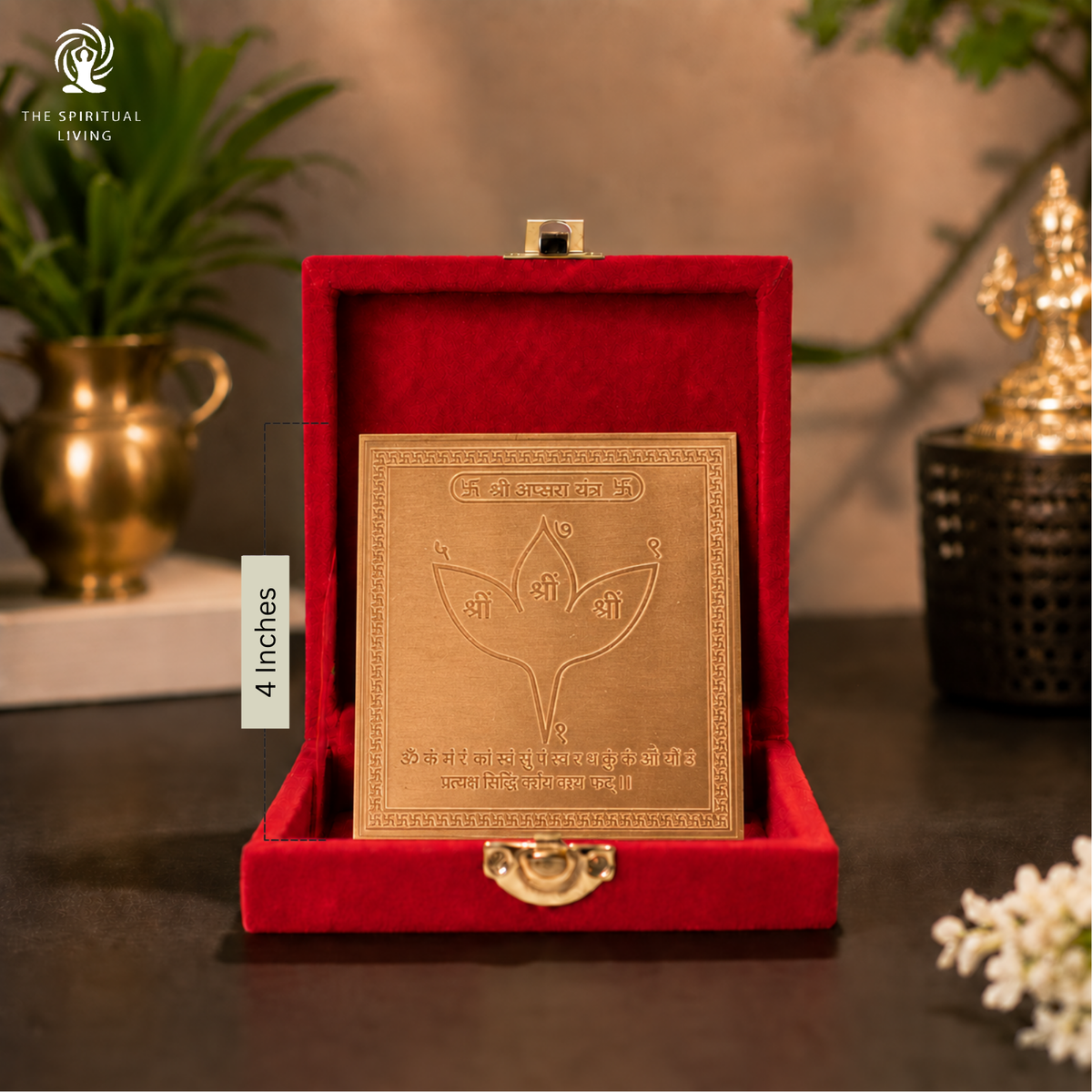 Copper Apsara Yantra - 4 Inch