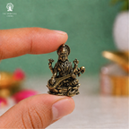 Saraswati Maa Murti Miniature | 1 Inch | Collectable Figurines | Saraswathi Idol | Small | Saraswati with Veena |