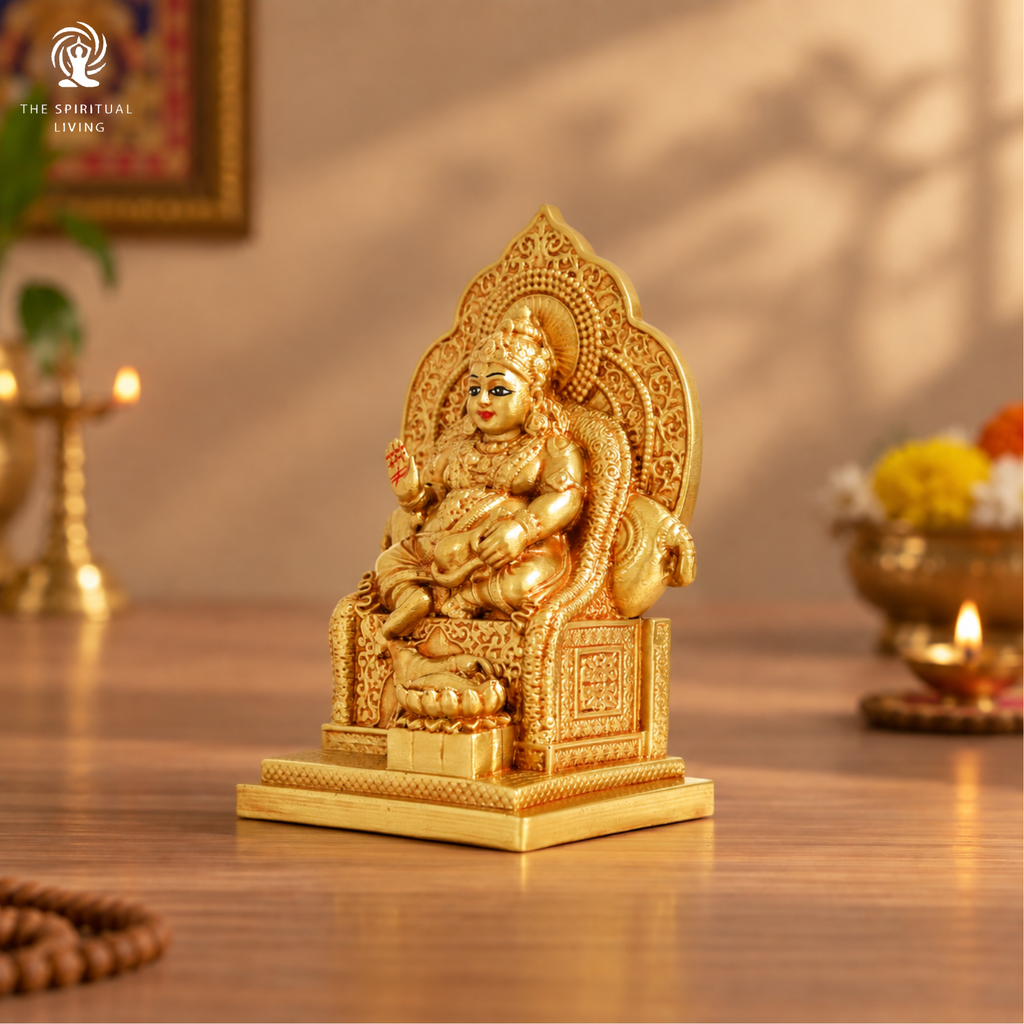 Resin Kuber Ji Ki Murti | 9.5 Inch | Kubera Idol |  Vastu Showpiece for Good Luck | Home & Office |