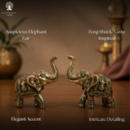 Elephant Miniature Figurine | 1 Inch | Fengshui & Vastu | Pack of 2 | Elephant Idol |
