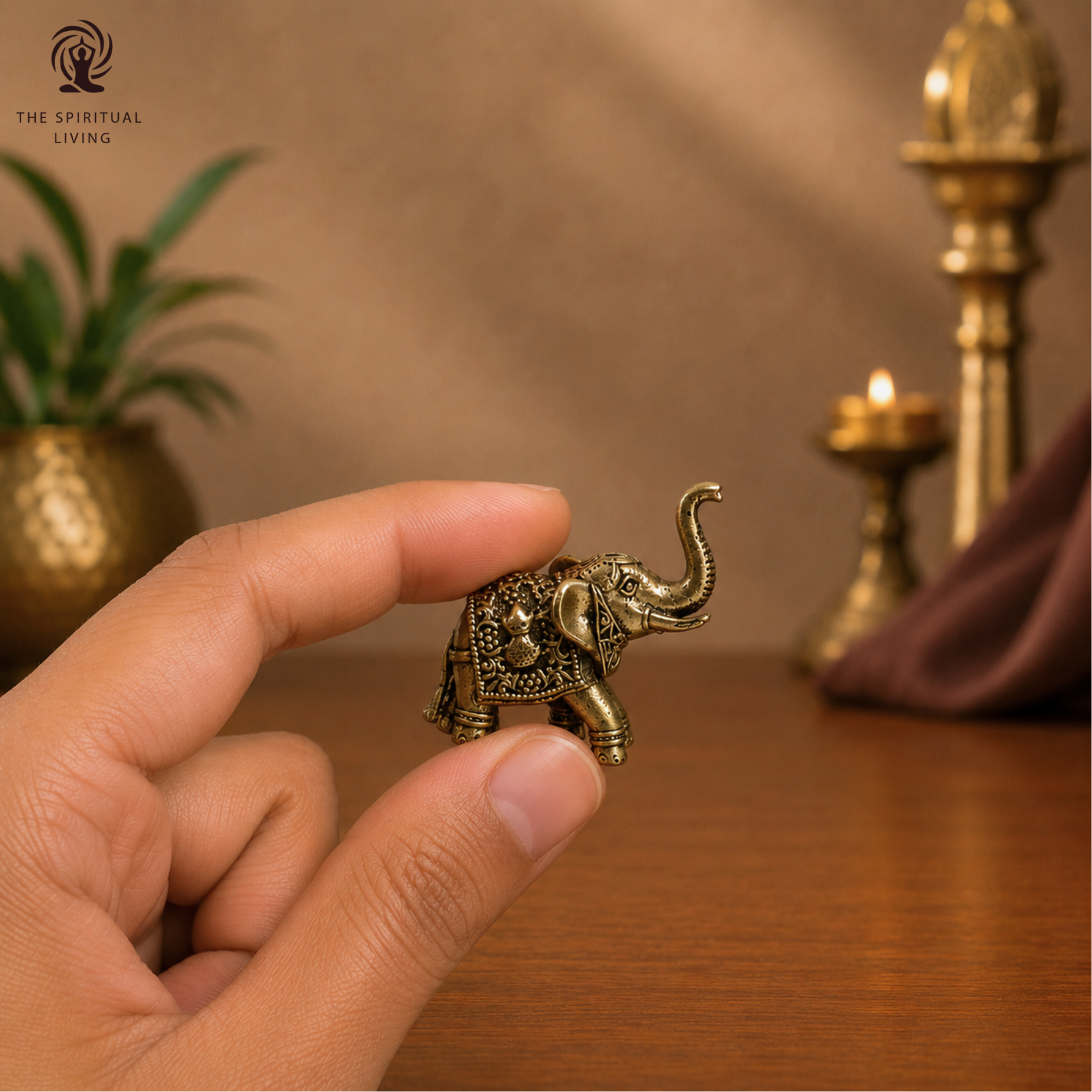 Elephant Miniature Figurine | 1 Inch | Fengshui & Vastu | Pack of 2 | Elephant Idol |