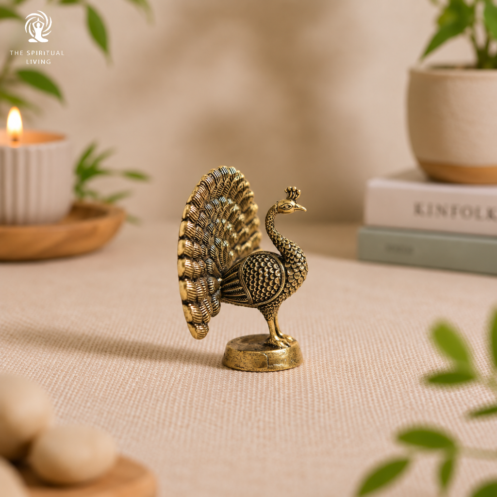 Brass Small Peacock Decoration Items - 2.75 Inch