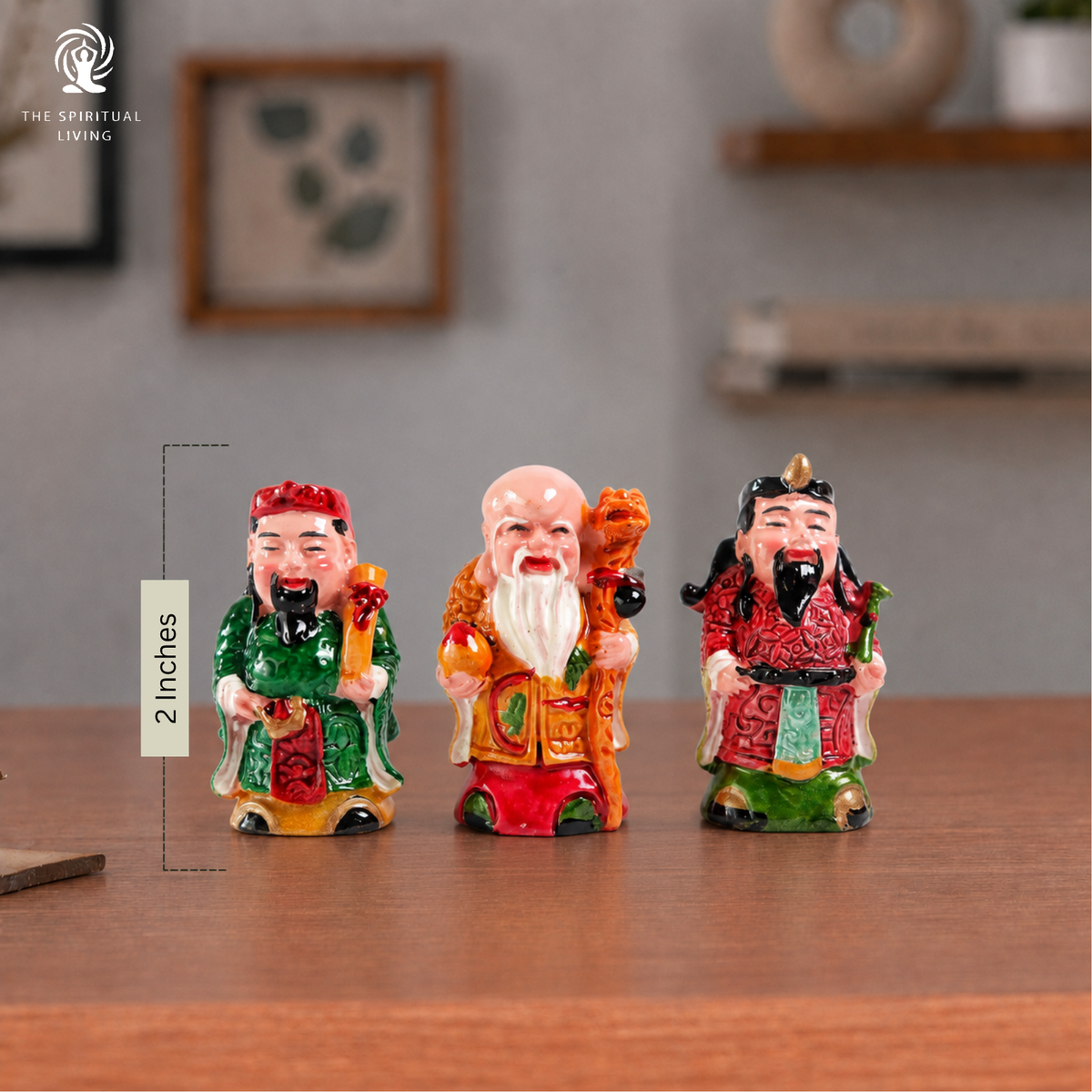 Colourful Resin Fuk LUK Sau - 2 Inch