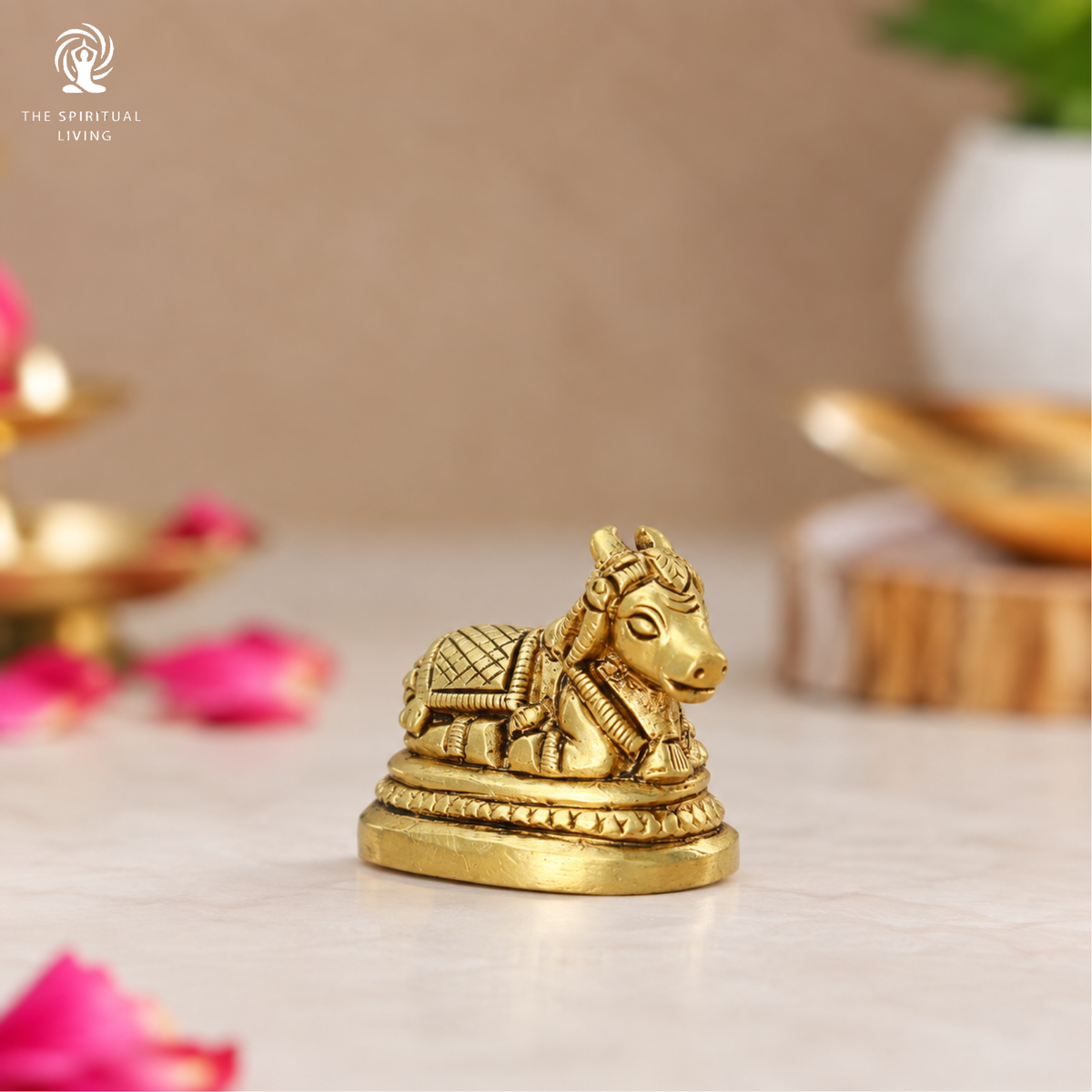 Nandi Idol Small Size | 4.5 Cm | Brass Murti | नंदी | Bull | Vastu | Ideal for Gifting | Nandi for Shivling | Miniature |