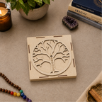 Seven Chakra Healing Stones In Wooden Box ( Set of 7 )