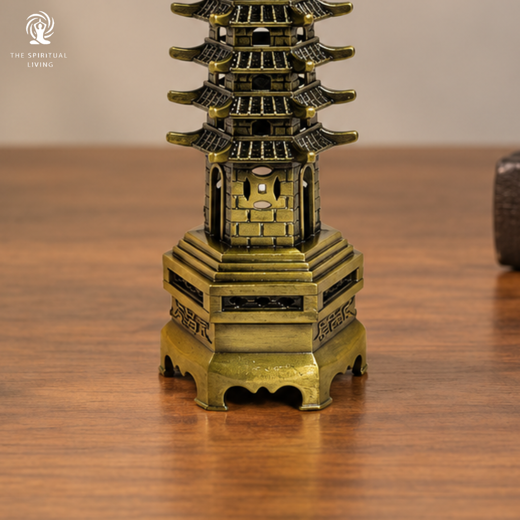 Brass Education Pagoda Tower - 7 Inch