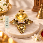 Oil Lamp Beautiful (Brass)Diya 6 inch