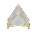 Crystal Quartz Pyramid with Stand