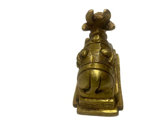 Brass Sitting Nandi Statue