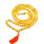 Yellow Citrine Crystal Japamala