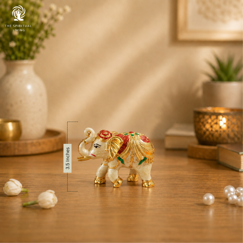 Elephant Statue for Good Luck - 3.5 Inch - 2 Pcs