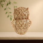Owl Statue for Good Luck - 4 Inch (Beige)