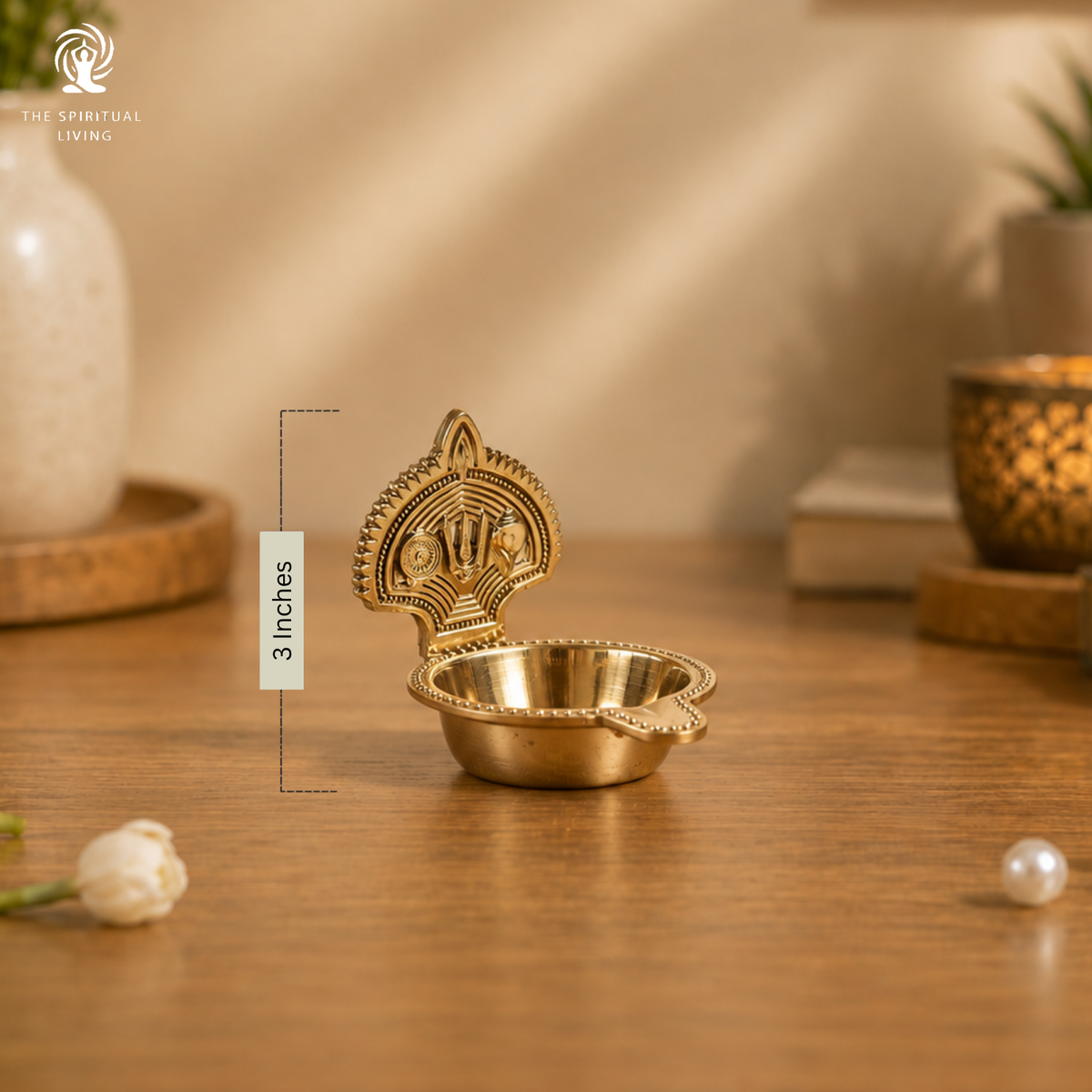 Shank Chakra Diya - 3 Inch