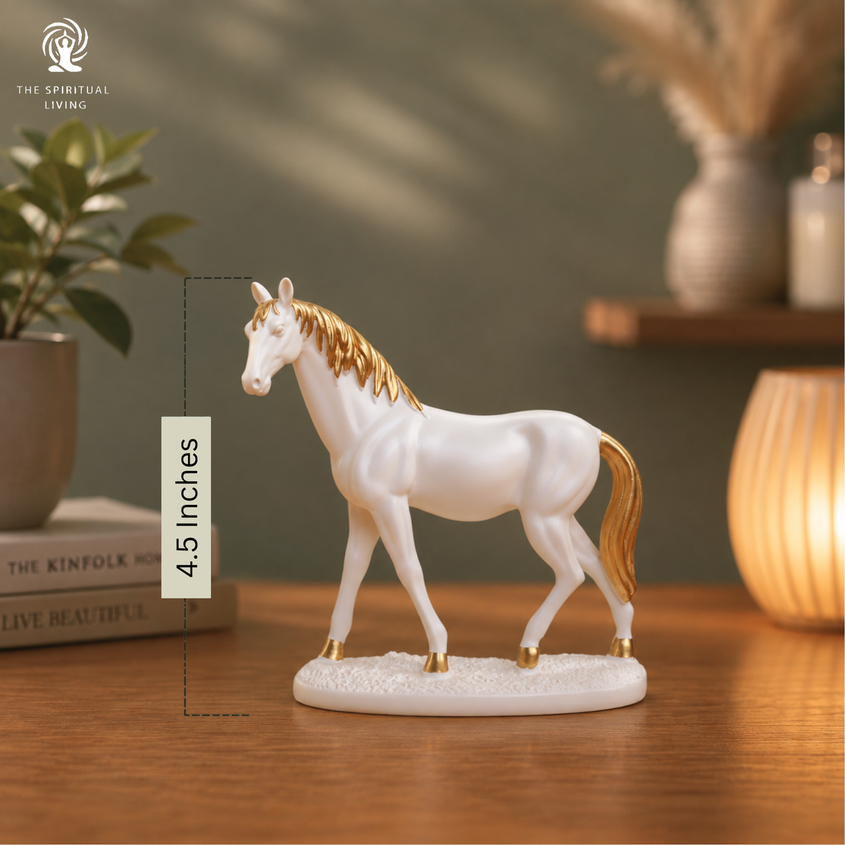 Horse Statue | 4.5 Inch | Showpiece for Home Decor | Feng Shui Items |