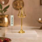 Zinc Trishul Stand - 6 Inch