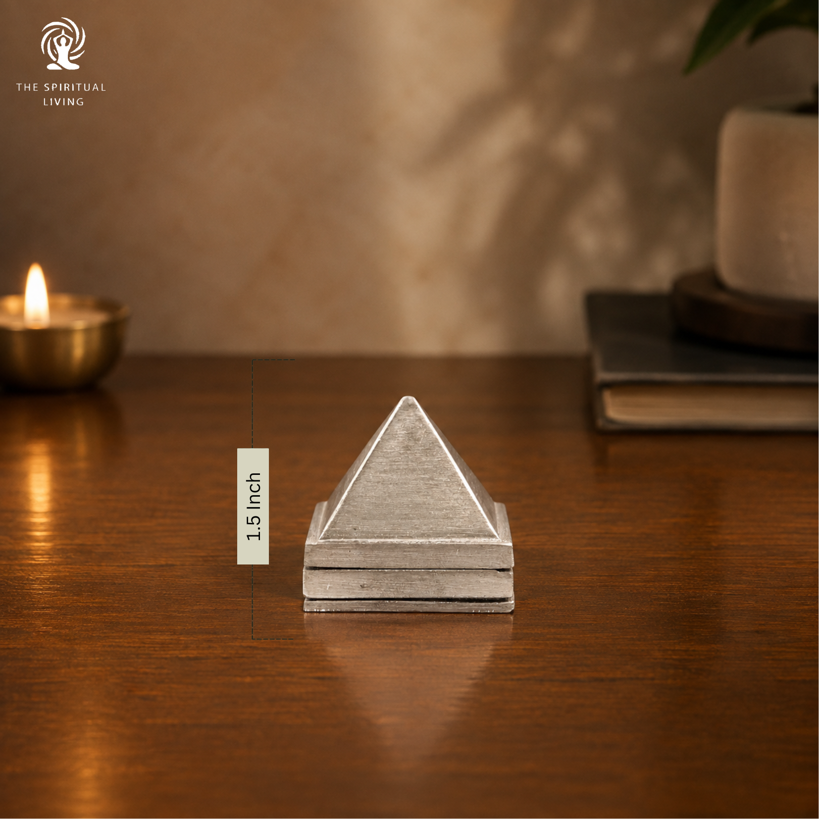 Zinc Pyramid Set of 3 | 1.5 Inch | North East Direction