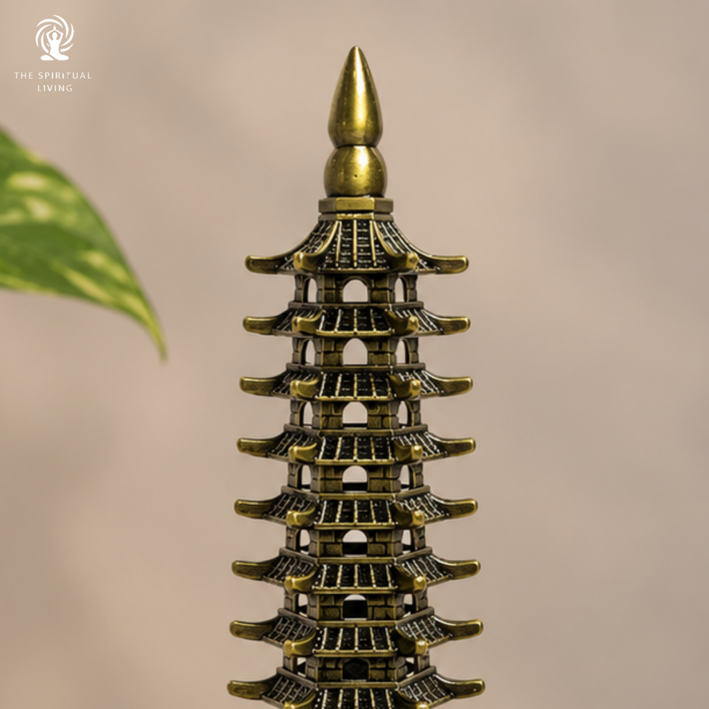 Brass Education Pagoda Tower - 7 Inch