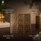 Copper Kuber Yantra - 4 Inch