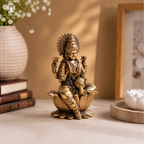 Laxmi Idol | 4 Inch | Lakshmi Devi Murti | Maa Laxmi | Brass |
