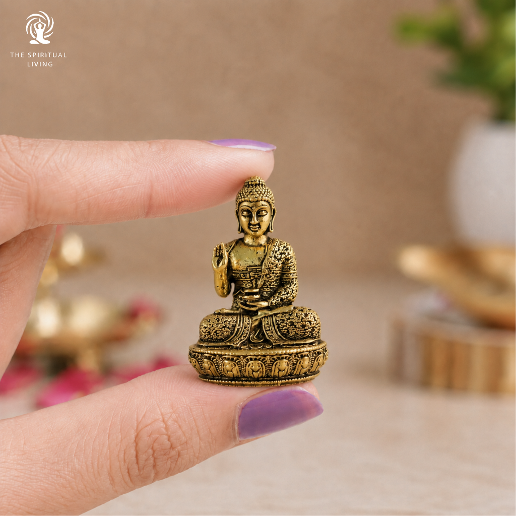 Lord Gautam Buddha Statue | 1.5 Inch | Small Murti Idols |